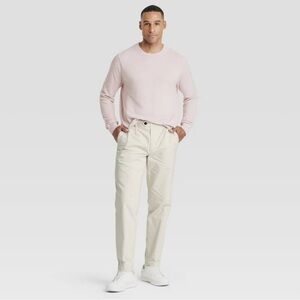 Men's Extended Tab Pleated Dress Trousers - Goodfellow & Co 32x30 Cream